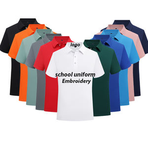 Promosi Penjualan Kaos Polos Pique Polyester Bordir Warna Solid dengan Logo Kustom Kaos Pria <span class=keywords><strong>Polo</strong></span> <span class=keywords><strong>Shirt</strong></span> - Product Image 1
