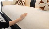 Coussin de canapé rafraîchissant en soie glacée pour l'été, tapis de luxe léger haut de gamme, fixe, antidérapant, anti-poussière, anti-griffures de chat, lavable en machine
