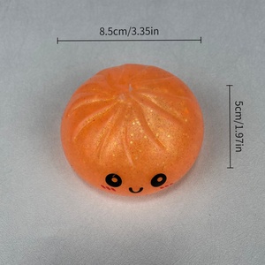 LED Light Dumpling Steamed Bun Silicone Squishy <b>Fidget</b> Squeeze Toy-Eco-Friendly Anti-Anxiety Stress Relief for Adults Kids - Product Image 4