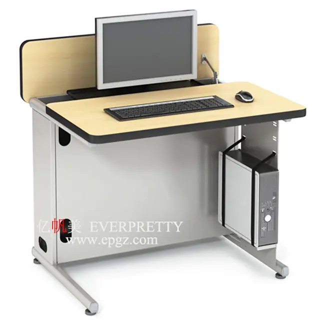2021 yeni tasarım öğrenci bilgisayar masası için kullanılan popüler öğrenci Metal çelik ahşap okul mobilyaları
