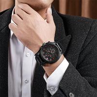 Montre pour homme avec grand calendrier de style coréen, tendance, distinctive, montre à quartz pour étudiants