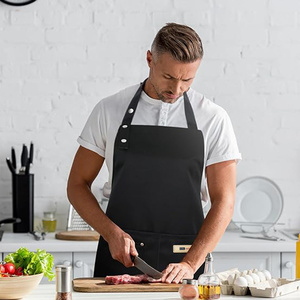 เครื่องแบบพ่อครัวผ้าแฟชั่นใหม่ระบายอากาศได้ดีผ้ากันเปื้อนสำหรับผู้ใหญ่สำหรับทำอาหารในครัวทนน้ำมันใช้ได้ทุกฤดูจัดเลี้ยง - Product Image 2
