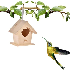 2024 doğal çevre dostu kuş kafesi pet house küçük ahşap kuş ucuz güvercin evleri küçük vahşi yaşam bakımı güvercin ahşap kuş evi - Product Image 4