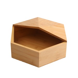 Wooden Polygon Storage <b>Box</b> Desktop Organizer For <b>Makeup</b> Brush Pen Holder Home Decorative Storage Container - Product Image 2