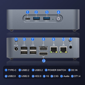 MOREFINE-Mini PC portátil de alta calidad AMD Ryzen9 5900HX Octa Core, ordenador de escritorio para Juegos de oficina y negocios con 2,5G LAN HDMI - Product Image 5