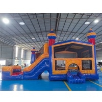 Tumbona Motorizada para Piscina THL, Flotador Inflable de PVC Plegable Moderno de 8*4m para Uso en Parques Acuáticos
