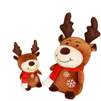 Peluche personnalisée de Noël : Elfe, Renne, Élan de dessin animé, Animal en peluche doux, Porte-clés, Poupée pour souvenir de vacances et cadeau de fête