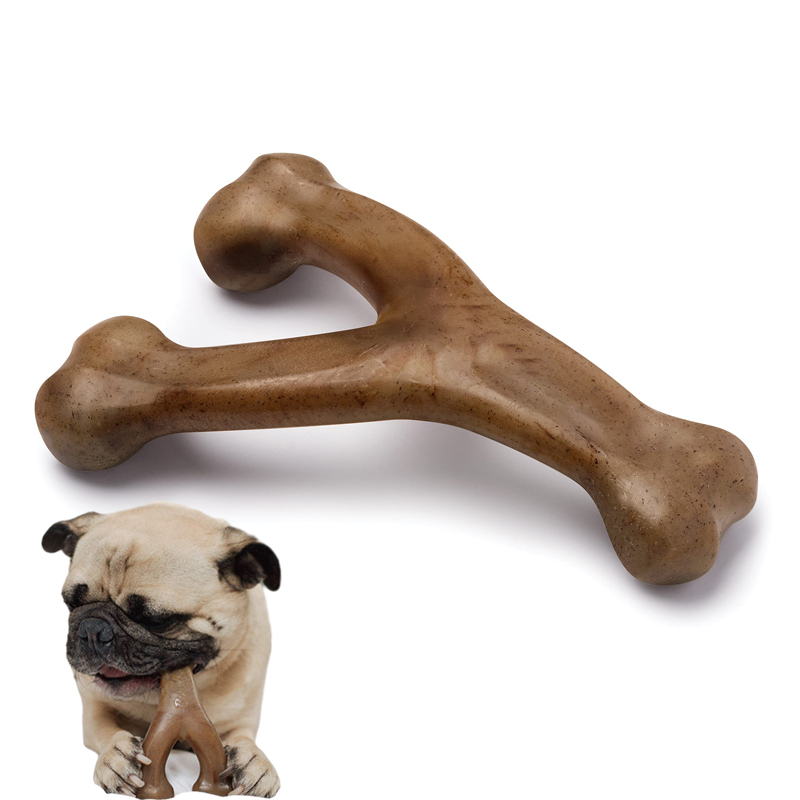 Indestructible Dog Chew Toys For Aggressive Chewers – Real Bacon Flavor, Ice Cream Shape