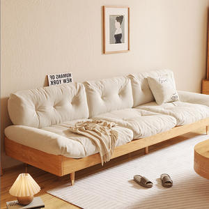 <span class=keywords><strong>Coussin</strong></span> de <span class=keywords><strong>canapé</strong></span> nuage personnalisé à une place, éponge haute densité, tissu de toutes tailles, matelas en duvet, bois massif - Product Image 5