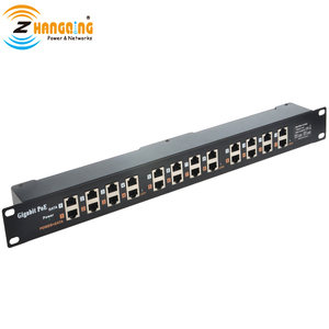 ZQPOEG12 Gigabit POE Injector 12 Cổng 1U Multiport Rack Mount POE Patch Panel 100/1000Mbps - Product Image 1
