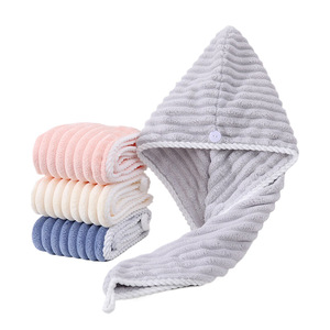 Gorro de Secado de Cabello para Mujer Jin Ao, de Felpa Coral, 25x65 cm, Absorbente, de Secado Rápido, para Ducha - Product Image 4