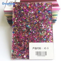 Feuille acrylique PMMA scintillante or et argent, colorée, haute transmission lumineuse, tailles personnalisées, épaisseur 1-15 mm, découpe disponible