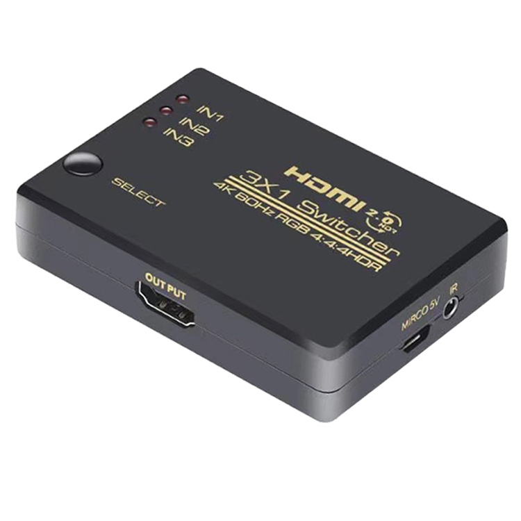 3-Port HDMI Splitter Cable 1080P - 1 To 3 Switch For HDTV, PS4, Xbox, Roku & More