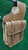 Logo personnalisé sac de selle de cheval double face pommeau Western équestre en cuir sacs de selle prix de gros pour l'équitation