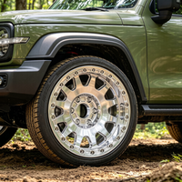 Jantes forgées Viorock Deep Dish Beadlock, finition brossée et polie, pour camions tout-terrain, 16-18 pouces, 8x170, pour Jeep, Ford, Toyota, Chevrolet, GMC