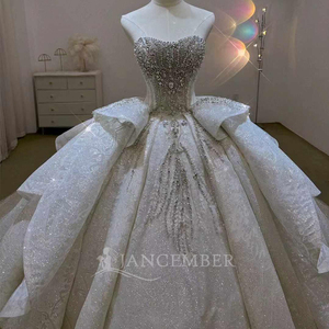 Robe de mariée princesse romantique, robe de bal, dos lacé, robe de mariée perlée, Vestido De Novia Lsjj73 - Product Image 6