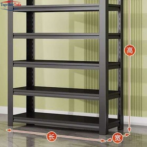 4-Tier Heavy-Duty Corner Steel Storage Shelves Multi-Purpose <b>Metal</b> Organizer <b>Racks</b> for Home Living Room Office - Product Image 5