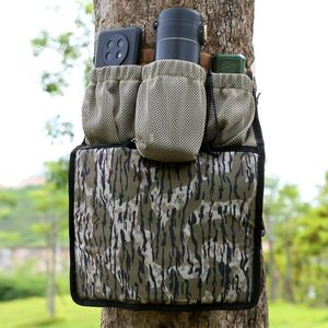 Coussin de genou multifonctionnel avec 3 poches de rangement en maille et sangle réglable pour l'observation en extérieur, le camping et l'utilisation sur le terrain - Product Image 1