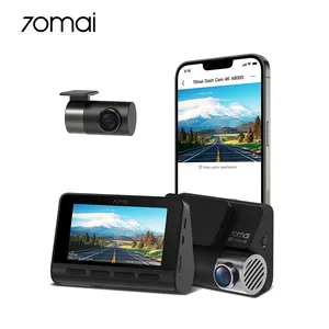 Amazon batterie xiaomi 70 mai a800 4k dashcam double caméra plug and play avant et arrière vision nocturne dash cam 360 degrés pour voiture