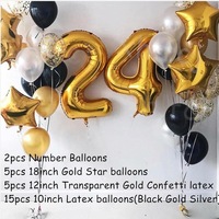 2023 ballon numéro 30 pouces 18 pouces ballon de crème glacée décoration de fête d'anniversaire