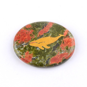 Wholesale Natural Thumb Worry <strong>Stone</strong> Oval Crystal <strong>Stone</strong> with Inspirational Words Pocket Rock Anxiety Crystals for Stress Gifts - Product Image 5