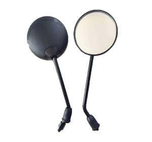 Pour remplacement de scooter et de moto de rétroviseurs plaqués argent de 8mm pour cyclomoteurs <span class=keywords><strong>50cc</strong></span> à 250cc - Product Image 1