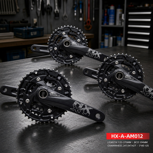 Juego de <span class=keywords><strong>Bielas</strong></span> Triples para Bicicleta de Montaña, 24T 34T 42T BCD104, Aleación de Aluminio CNC, 3X, Personalizable OEM ODM, Piezas de Fábrica - Product Image 1