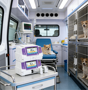 Pompe à perfusion portable pour animaux, instruments chirurgicaux vétérinaires, pompe à perfusion pour animaux de compagnie - Product Image 2