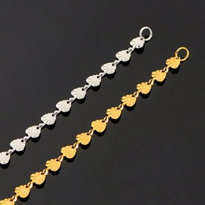 Collier en forme de cœur de 5 mm, chaîne en acier inoxydable, lien fait main, ne se décolore pas, lien exquis pour la fabrication de bijoux - Product Image 3