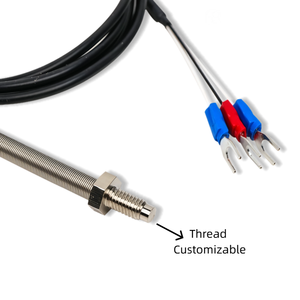 200 Degree Soft Silicone <strong>RTD</strong> Senor Pt100 Pt1000 <strong>Elements</strong> Sensor M6/M8 Thread Thermocouple Temperature Instrument - Product Image 2