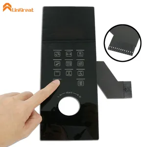 Manufacturer customized capacitive touch screen membrane switch key with 2.54mm connector