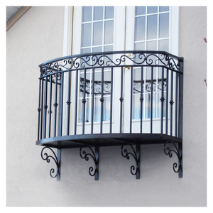 Blh-59 Garde-corps de balcon en fer forgé à tube carré au design simple, Corrimao Quadrado Da <span class=keywords><strong>Varanda</strong></span> Do Ferro Forjado, Garde-corps d'escalier en fer forgé - Product Image 5