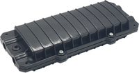 Boîtier de raccordement horizontal étanche pour fibre optique 12 fibres, boîtier de jonction fibre optique 24 fibres IP68, boîtier de distribution à étanchéité mécanique