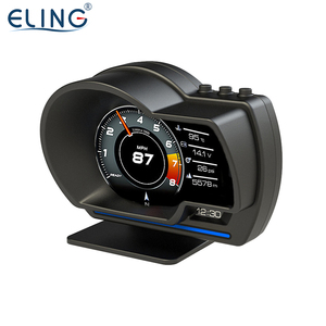 ELING araba HUD OBD2 + GPS modu kafa Up ekran kilometre <span class=keywords><strong>9</strong></span> arayüzü dijital ölçer ölçer - Product Image 4