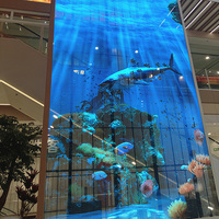 Solutions LED : Écran LED transparent P3.9 P7.8mm pour vitrine en verre - Pantalla LED Transparente
