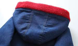 Ropa Infantil al por Mayor, Fábrica China, Nuevos Abrigos Largos de Mezclilla para Niñas, Estilo Invernal - Product Image 3