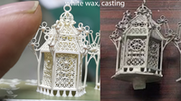Imprimante 3D DLP d'oxygène à la cire blanche super rapide et facile à couler pour les modèles de bijoux en filigrane doré