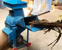 Broyeur à marteaux multifonctionnel pour céréales et ensilage, hachoir à fourrage pour maïs avec coupe-herbe et paille 4KW