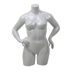 Vendita all'ingrosso fibra di torso mannequin-Manichino femminile di grandi dimensioni in plastica rinforzata con fibra di vetro rinforzato con fibra di vetro