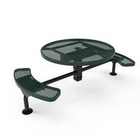 Table en acier renforcé avec banc