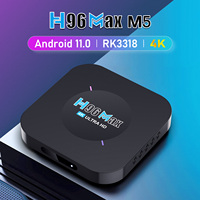 H96 Max M5 Android 11 Smart TV Box RK3318 Quad Core 4K UHD 2.4G WiFi lecteur multimédia 1GB/2GB 8GB/16GB décodeur approvisionnement d'usine