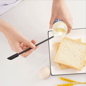 Non-Stick Silicone Luxury Heat Resistant Silicon Custom Kitchen Cosmetic Bottle Jam Jar Double-head Scraper Mini Spatula Set - Product Image 5