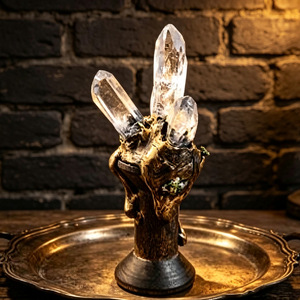Decoración Vintage para Fiesta <span class=keywords><strong>de</strong></span> Halloween en Casa, Adorno Artesanal <span class=keywords><strong>de</strong></span> Cristal Natural Tallado a Mano, Decoración Creativa para Mesa <span class=keywords><strong>de</strong></span> Altar <span class=keywords><strong>de</strong></span> <span class=keywords><strong>Brujas</strong></span>, Regalo - Product Image 3