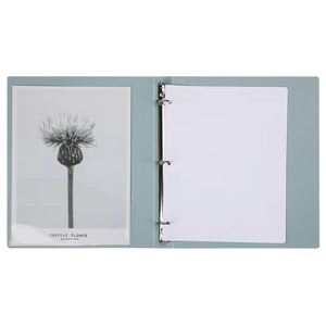 <span class=keywords><strong>Classeur</strong></span> à 3 anneaux à feuilles mobiles, couleur Morandi, pochette en PP, dossier de classement de bureau A4 pour le rangement et l'archivage des documents scolaires - Product Image 4