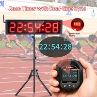 Cronómetro Portátil Multimodo GANXIN con Control Digital, Registro de Datos y Sincronización en Tiempo Real para Maratones y Carreras