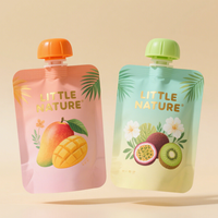 Pochette à bec verseur personnalisée haute barrière de qualité alimentaire, rechargeable, pour emballage de liquides (jus, lait, thé, café, confiture, purée, ketchup)