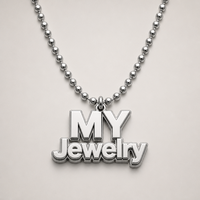 Collier personnalisé en acier inoxydable avec pendentif logo de marque pour hommes et femmes, vente en gros OEM ODM, bijoux personnalisés