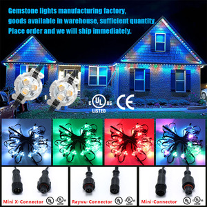 DC 12V 24V Permanent Outdoor Led Pixel Point Lighting IP68 Waterproof Smart <b>Control</b> Holiday Christmas Lights for Building Eaves - Product Image 3