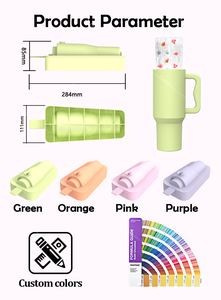 Botella de Agua de Silicona Ecológica con Rejilla de Hielo Integrada, Moldes Portátiles para Cubitos de Hielo Coloridos - Product Image 3