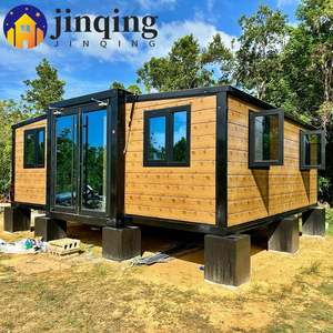 บ้านสำเร็จรูปแบบตู้คอนเทนเนอร์ขนาด 40 20 ฟุต พร้อมเข้าอยู่ ขยายได้ ทันสมัย เคลื่อนย้ายได้ 2 3 4 5 ห้องนอน บ้านพักตากอากาศสำเร็จรูปแบบพกพา - Product Image 1